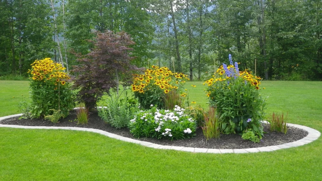 Beautiful flowers landscaping