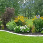 Beautiful flowers landscaping